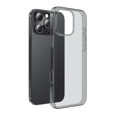 Чехол hoco. Creative Mobile phone case для Apple iPhone 16 Pro Прозрачный Черный Чехол hoco. Creative Mobile phone case для Apple iPhone 16 Pro Прозрачный Черный