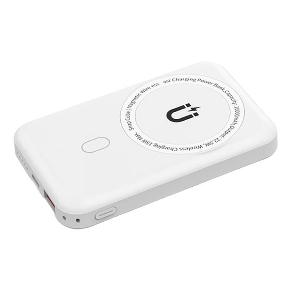Внешний аккумулятор WiWU Power Bank Snap Cube-SC 10000mAh 22,5 Вт White, белый