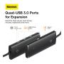 Хаб Baseus Lite Series 4-Port Type-C HUB Adapter (Type-C to USB 3.0x4) 25 см BS-OH015 (WKQX030301) Черный Хаб Baseus Lite Series 4-Port Type-C HUB Adapter (Type-C to USB 3.0x4) 25 см BS-OH015 (WKQX030301) Черный