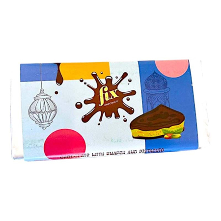 Дубайский шоколад FIX, Can't Get Knafeh Of It - Dark Chocolate (темный шоколад со вкусом фисташки) Дубайский шоколад FIX, Can't Get Knafeh Of It - Dark Chocolate (темный шоколад со вкусом фисташки)