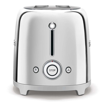 Тостер на 4 ломтика SMEG 50s style (TSF02SSEU) Хром Тостер на 4 ломтика SMEG 50s style (TSF02SSEU) Хром