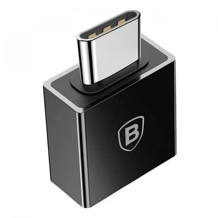 Переходник/адаптер Baseus USB – USB Type-C (CATJQ-B01) Черный Переходник/адаптер Baseus USB – USB Type-C (CATJQ-B01) Черный