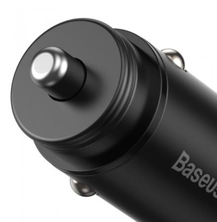 Автомобильное зарядное устройство Baseus Circular Metal PPS Quick Charger Car Charger 30W (CCYS-C01) Черный Автомобильное зарядное устройство Baseus Circular Metal PPS Quick Charger Car Charger 30W (CCYS-C01) Черный