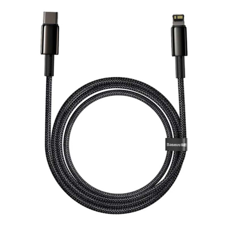 Кабель Baseus Type-C to iP Tungsten Gold Fast Charging Data Cable, 20W, 2 м (CATLWJ-A01) Черный Кабель Baseus Type-C to iP Tungsten Gold Fast Charging Data Cable, 20W, 2 м (CATLWJ-A01) Черный