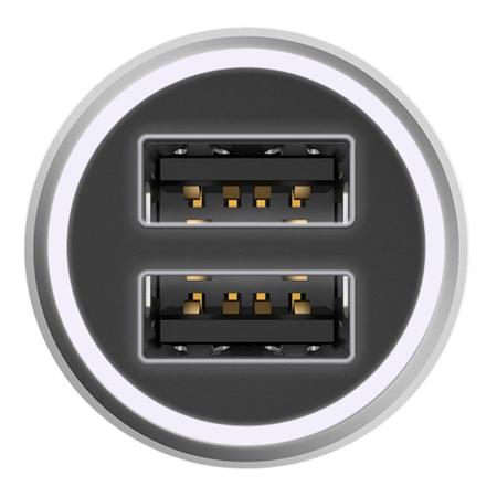 Автомобильная зарядка Xiaomi Mi Car Charger QC 3.0 2*USB (CC02CZM) Серебристый Автомобильная зарядка Xiaomi Mi Car Charger QC 3.0 2*USB (CC02CZM) Серебристый