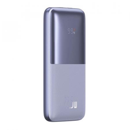 Внешний аккумулятор Baseus Bipow Pro Digital Display Fast Charge 10000mAh 22.5W с кабелем USB - Type-C, 3A, 0,3 м PPBD2-1022 (PPBD040005) Фиолетовый Внешний аккумулятор Baseus Bipow Pro Digital Display Fast Charge 10000mAh 22.5W с кабелем USB - Type-C, 3A, 0,3 м PPBD2-1022 (PPBD040005) Фиолетовый