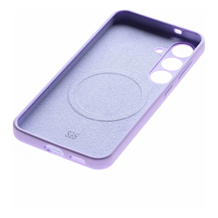 Чехол для Samsung Galaxy S25 Silicone Case c MagSafe Фиолетовый Чехол для Samsung Galaxy S25 Silicone Case c MagSafe Фиолетовый