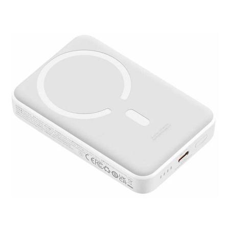 Внешний аккумулятор Baseus Magnetic Mini Wireless Fast Charge Power Bank 10000mAh 30W с поддержкой беспроводной зарядки PPCX110202 (PPCXM1030) Белый Внешний аккумулятор Baseus Magnetic Mini Wireless Fast Charge Power Bank 10000mAh 30W с поддержкой беспроводной зарядки PPCX110202 (PPCXM1030) Белый