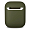Чехол для Apple AirPods 1/2 Silicone Case Dark Green, тёмно-зелёный