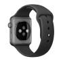 Силиконовый ремешок для Apple Watch 38/40/41 мм Black, черный Силиконовый ремешок для Apple Watch 38/40/41 мм Black, черный