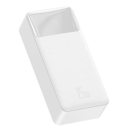 Внешний аккумулятор Baseus Bipow Digital Display Power Bank 30000mAh 15W PPDML-K02 (PPBD30) Белый Внешний аккумулятор Baseus Bipow Digital Display Power Bank 30000mAh 15W PPDML-K02 (PPBD30) Белый