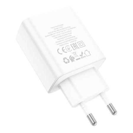 Сетевое зарядное устройство USB hoco. QC3.0 4USB порта 28,5 Вт (C102A) Белый