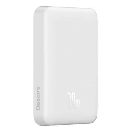 Внешний аккумулятор Baseus Magnetic Mini Wireless Fast Charge power bank с поддержкой беспроводной зарядки 10000mAh 20W (PPCX070002) Белый Внешний аккумулятор Baseus Magnetic Mini Wireless Fast Charge power bank с поддержкой беспроводной зарядки 10000mAh 20W (PPCX070002) Белый