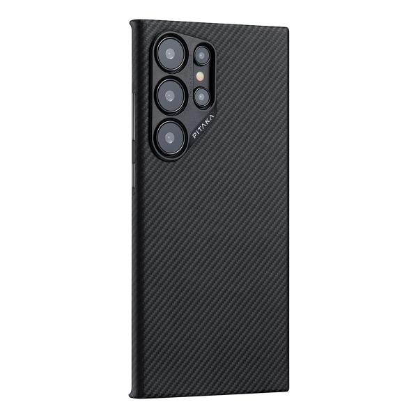 Чехол для Samsung Galaxy S24 Ultra Pitaka MagEZ 4 Case кевлар (KS2401U) Черный