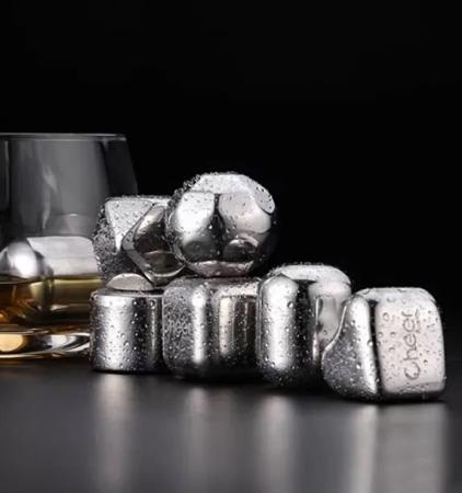 Охлаждающие камни для напитков Circle Joy Ice Cubes (CJ-BK02) Серебристый Охлаждающие камни для напитков Circle Joy Ice Cubes (CJ-BK02) Серебристый