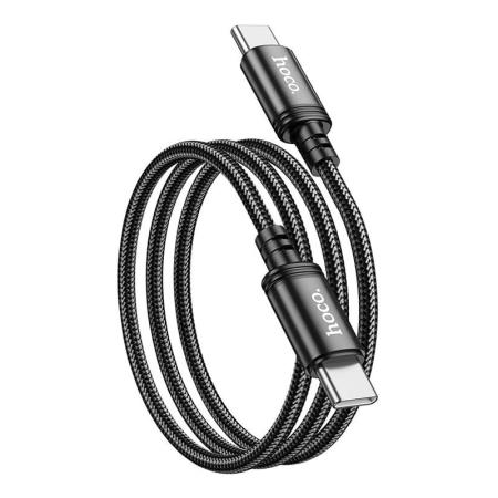 Кабель hoco. Wind Fast charging data cable разъем Type-C – Type-C, 60W, 1 м (X89) Черный Кабель hoco. Wind Fast charging data cable разъем Type-C – Type-C, 60W, 1 м (X89) Черный