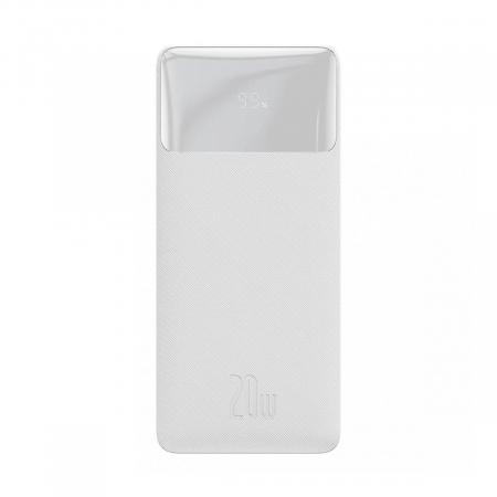 Внешний аккумулятор Baseus Bipow Digital Display Power Bank 30000mAh 20W PPDML-N02 (PPBD30K) Белый Внешний аккумулятор Baseus Bipow Digital Display Power Bank 30000mAh 20W PPDML-N02 (PPBD30K) Белый