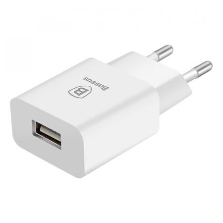 Сетевое зарядное устройство USB Baseus Letour Charger 2.1A (CCALL-E2A02) Белый