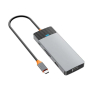 Хаб WiWU Linker Series Hub 9в1 (USB-C to USB3.0*2+USB2.0*1+SD/TF+PD+USB-C(3.0)+HDMI+VGA) (A921HV) Серый Хаб WiWU Linker Series Hub 9в1 (USB-C to USB3.0*2+USB2.0*1+SD/TF+PD+USB-C(3.0)+HDMI+VGA) (A921HV) Серый