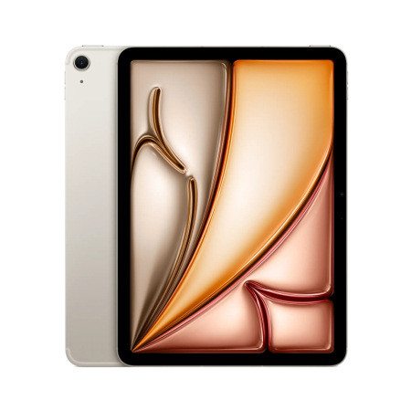 Apple iPad Air 11" (M2, 2024, 6 gen) Wi-Fi + Cellular 256Gb Starlight, «сияющая звезда»