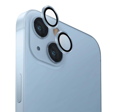 Стекло для iPhone 15/15 Plus UNIQ OPTIX Camera Lens protector Aluminium (IP6.1-6.7(2023)-ALENSBLU) Blue Стекло для iPhone 15/15 Plus UNIQ OPTIX Camera Lens protector Aluminium (IP6.1-6.7(2023)-ALENSBLU) Blue