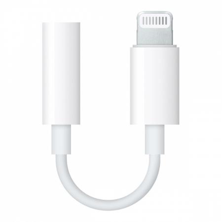 Переходник Apple Lightning - mini jack 3.5 Белый Переходник Apple Lightning - mini jack 3.5 Белый