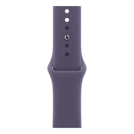 Apple Watch Series 11, 42 мм корпус из алюминия цвета «Silver», ремешок Sport Band размера S/M цвета «Purple Fog»