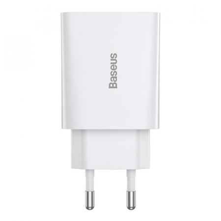 Сетевое зарядное устройство Baseus Speed Mini QC Quick Charger 20 Вт CCFS-SN02 (TC-012PD20-x) Белый Сетевое зарядное устройство Baseus Speed Mini QC Quick Charger 20 Вт CCFS-SN02 (TC-012PD20-x) Белый