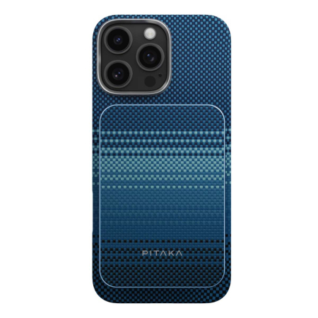 Внешний аккумулятор Pitaka Aramid Fiber Magnetic Power Bank Moonrise на 5000mAh, синий Внешний аккумулятор Pitaka Aramid Fiber Magnetic Power Bank Moonrise на 5000mAh, синий