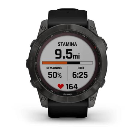 Часы Garmin FENIX 7X Carbon gray, черный Часы Garmin FENIX 7X Carbon gray, черный