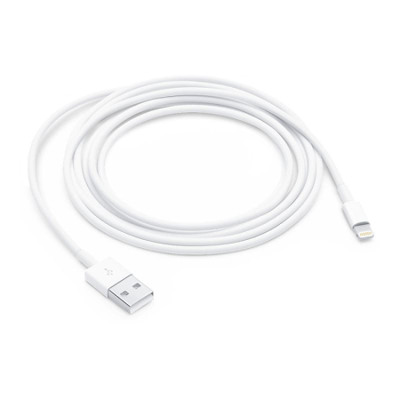 USB кабель Apple разъем Lightning, 2 м Белый USB кабель Apple разъем Lightning, 2 м Белый
