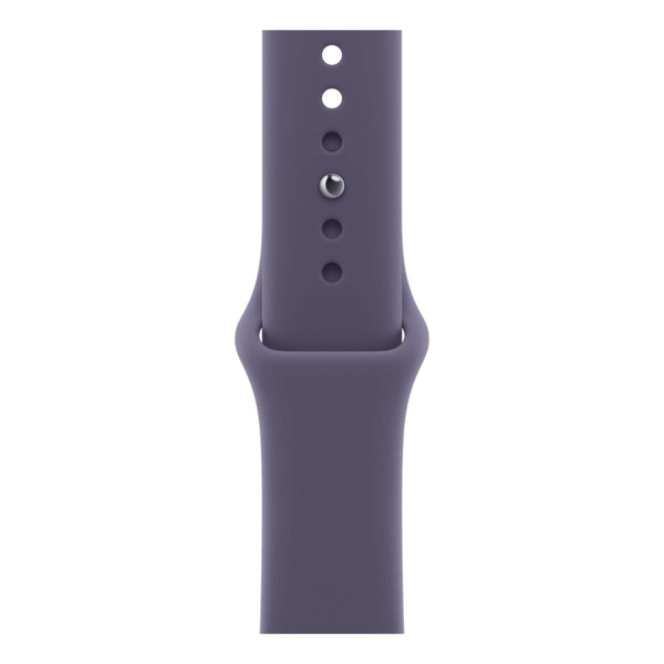 Apple Watch Series 11, 46 мм корпус из алюминия цвета «Silver», ремешок Sport Band размера M/L цвета «Purple Fog»