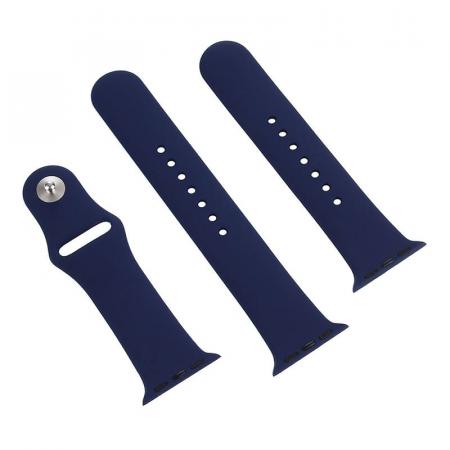 Силиконовый ремешок для Apple Watch 38/40 мм Темно-синий Силиконовый ремешок для Apple Watch 38/40 мм Темно-синий