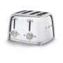 Тостер на 4 ломтика SMEG 50s style (TSF03SSEU) Хром