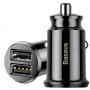 Автомобильное зарядное устройство Baseus 2 USB Fast Charging 3.1A Grain Car Charger Черный Автомобильное зарядное устройство Baseus 2 USB Fast Charging 3.1A Grain Car Charger Черный