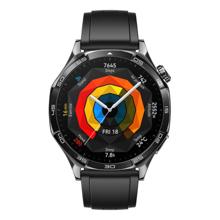 Часы HUAWEI Watch GT 5 Black, 46 мм, цвет корпуса чёрный, цвет ремешка чёрный Часы HUAWEI Watch GT 5 Black, 46 мм, цвет корпуса чёрный, цвет ремешка чёрный