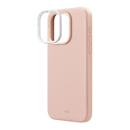 Чехол  для iPhone 15 Pro Uniq LINO Pink (Magsafe) Чехол  для iPhone 15 Pro Uniq LINO Pink (Magsafe)