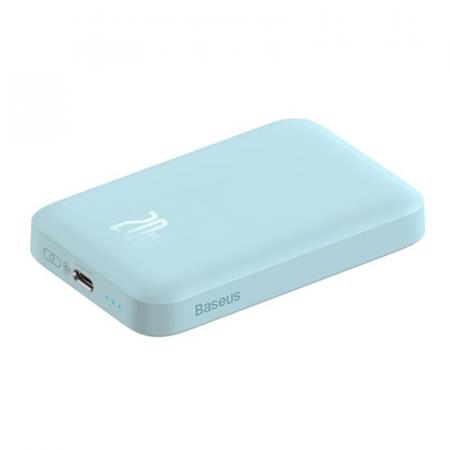 Внешний аккумулятор Baseus Magnetic Wireless Charging Power Bank 6000mAh 20W с MagSafe PPCXW06 (PPCX020003) Синий Внешний аккумулятор Baseus Magnetic Wireless Charging Power Bank 6000mAh 20W с MagSafe PPCXW06 (PPCX020003) Синий