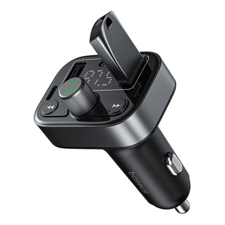 Автомобильное зарядное устройство/FM-модулятор/трансмиттер Baseus S-09 Pro Series Car FM Transmitter (C10762200113-00) Черный Автомобильное зарядное устройство/FM-модулятор/трансмиттер Baseus S-09 Pro Series Car FM Transmitter (C10762200113-00) Черный