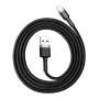 USB кабель Baseus Kevlar Cable разъем Lightning (CALKLF-BG1) Черный USB кабель Baseus Kevlar Cable разъем Lightning (CALKLF-BG1) Черный