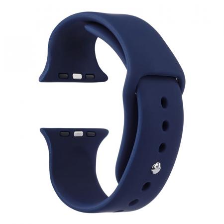 Силиконовый ремешок для Apple Watch 42/44/45 мм Темно-синий Силиконовый ремешок для Apple Watch 42/44/45 мм Темно-синий