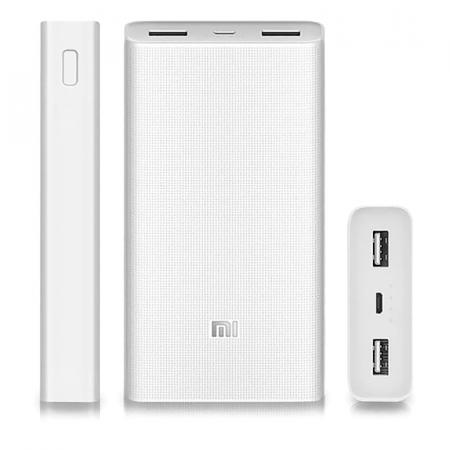 Портативный аккумулятор Xiaomi Mi Power Bank 3 20000mAh 18W (PLM18ZM) Белый Портативный аккумулятор Xiaomi Mi Power Bank 3 20000mAh 18W (PLM18ZM) Белый