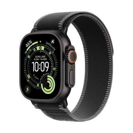 Apple Watch Ultra 3 (2025), 49 мм корпус из титана цвета «Black», ремешок Trail Loop размера M/L цвета «Black/Charcoal» Apple Watch Ultra 3 (2025), 49 мм корпус из титана цвета «Black», ремешок Trail Loop размера M/L цвета «Black/Charcoal»