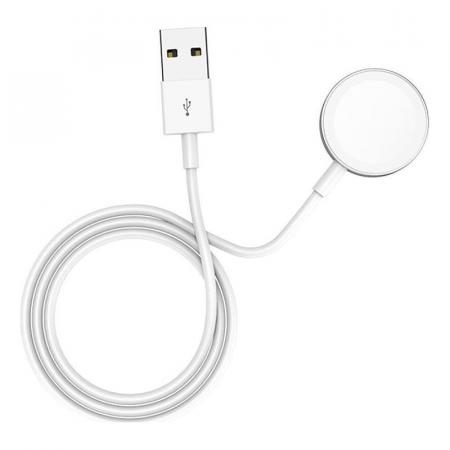 USB кабель для беспроводной зарядки hoco. Watch wireless charger для Apple Watch (CW16) White, белый USB кабель для беспроводной зарядки hoco. Watch wireless charger для Apple Watch (CW16) White, белый