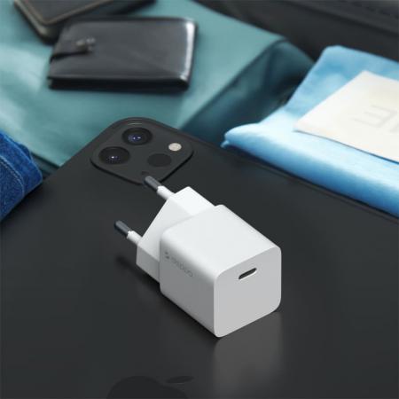 СЗУ Deppa Wall Charger GaN USB-C, Power Delivery, 20Вт (11400) Белый СЗУ Deppa Wall Charger GaN USB-C, Power Delivery, 20Вт (11400) Белый