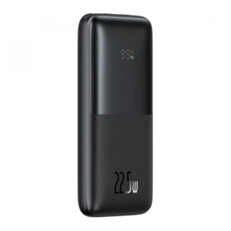 Внешний аккумулятор Baseus Bipow Pro Digital Display Fast Charge 10000mAh 22.5W с кабелем USB - Type-C, 3A, 0,3 м PPBD2-1022 (PPBD040001) Черный Внешний аккумулятор Baseus Bipow Pro Digital Display Fast Charge 10000mAh 22.5W с кабелем USB - Type-C, 3A, 0,3 м PPBD2-1022 (PPBD040001) Черный