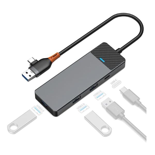 Хаб WiWU Linker Series Hub (A431C) Серый