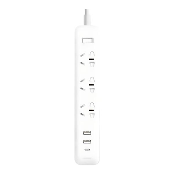 Сетевой фильтр удлинитель Xiaomi Mi Power Strip 3 гнезда + 2USB + USB Type-C 20W 2A1C (XMCXB05QMN) Белый Сетевой фильтр удлинитель Xiaomi Mi Power Strip 3 гнезда + 2USB + USB Type-C 20W 2A1C (XMCXB05QMN) Белый