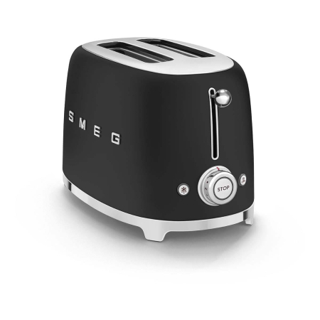 Тостер на 2 ломтика SMEG 50s style (TSF01BLMEU) Черный матовый