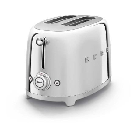 Тостер на 2 ломтика SMEG 50s style (TSF01SSEU) Хром